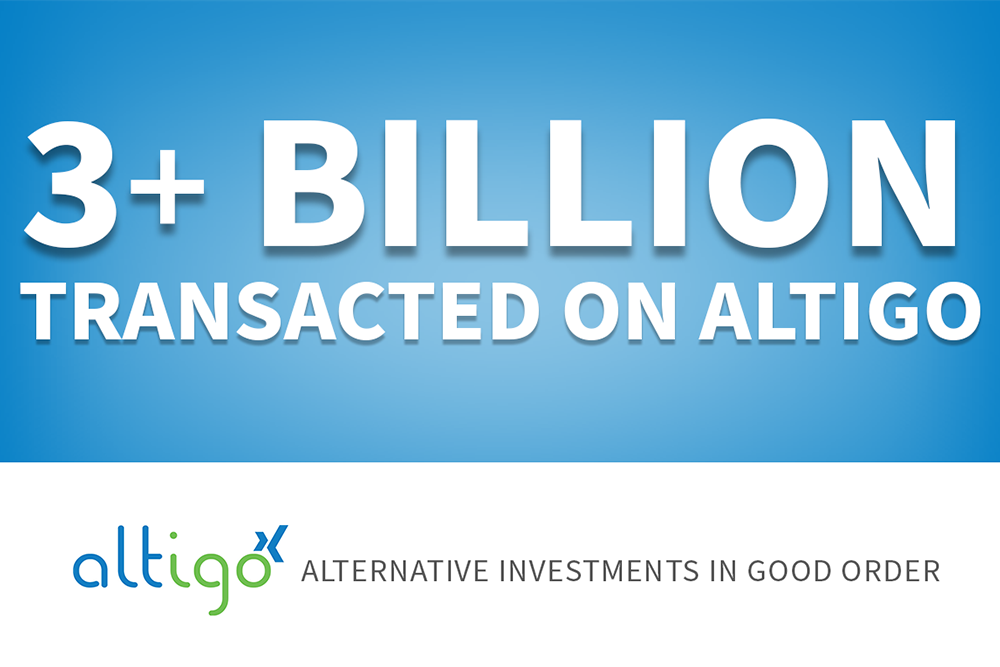 Altigo Surpasses $3B in Alts Transactions